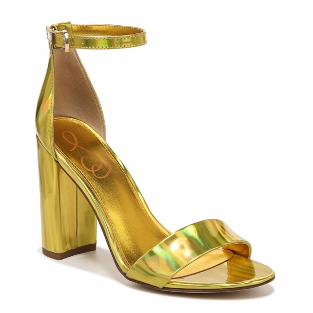 Sam Edelman Yaro Heels in Mimosa Gold